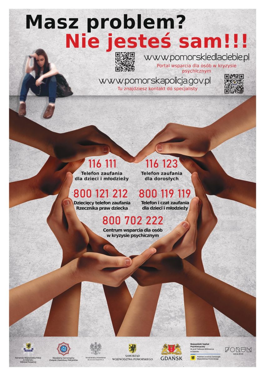 plakat z numerami telefonów