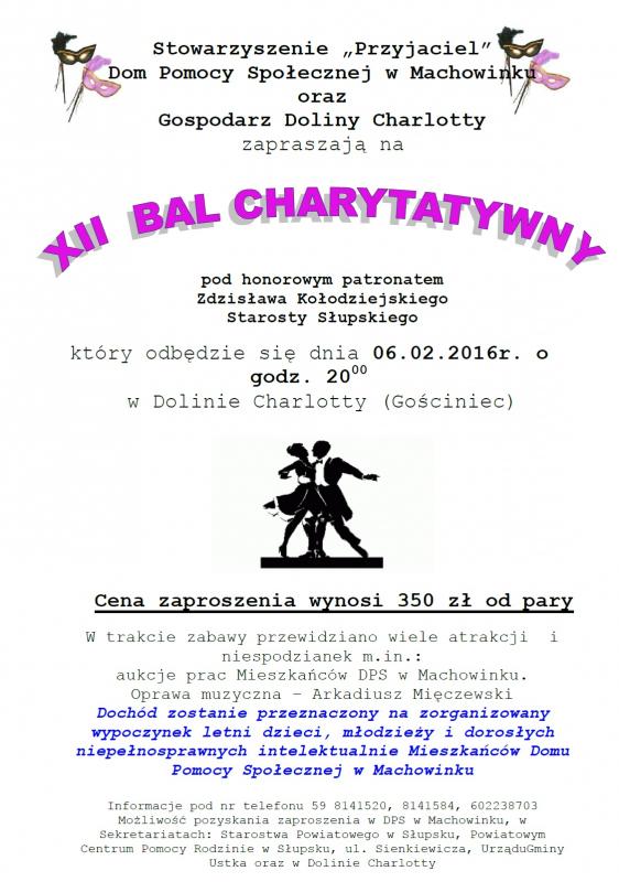 Zdjęcie plakatu 12 balu charytatywnego 