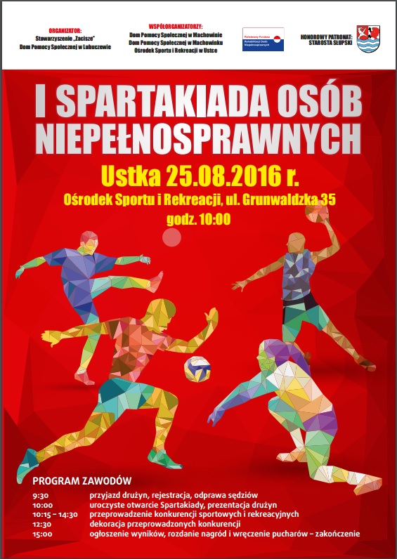 Plakat I Spartakiady Osób Niepełnosprawnych
