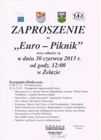 Zdejęcie z Zaproszeniem na "Euro-Piknik"