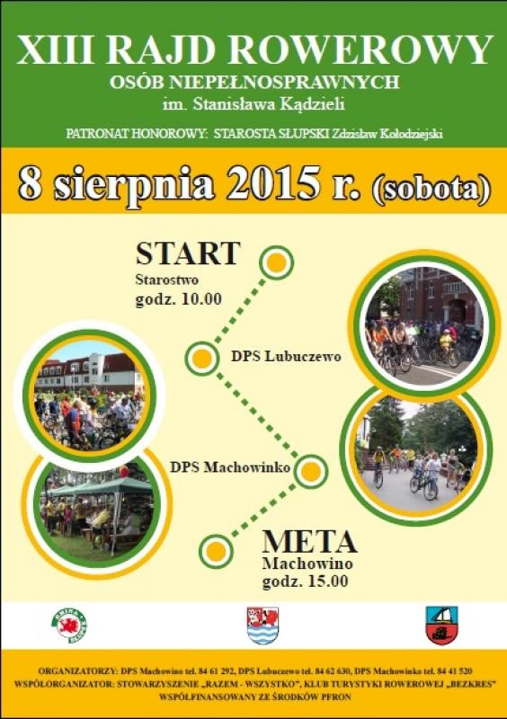 Zdjęcie plakatu rajdu rowerowego