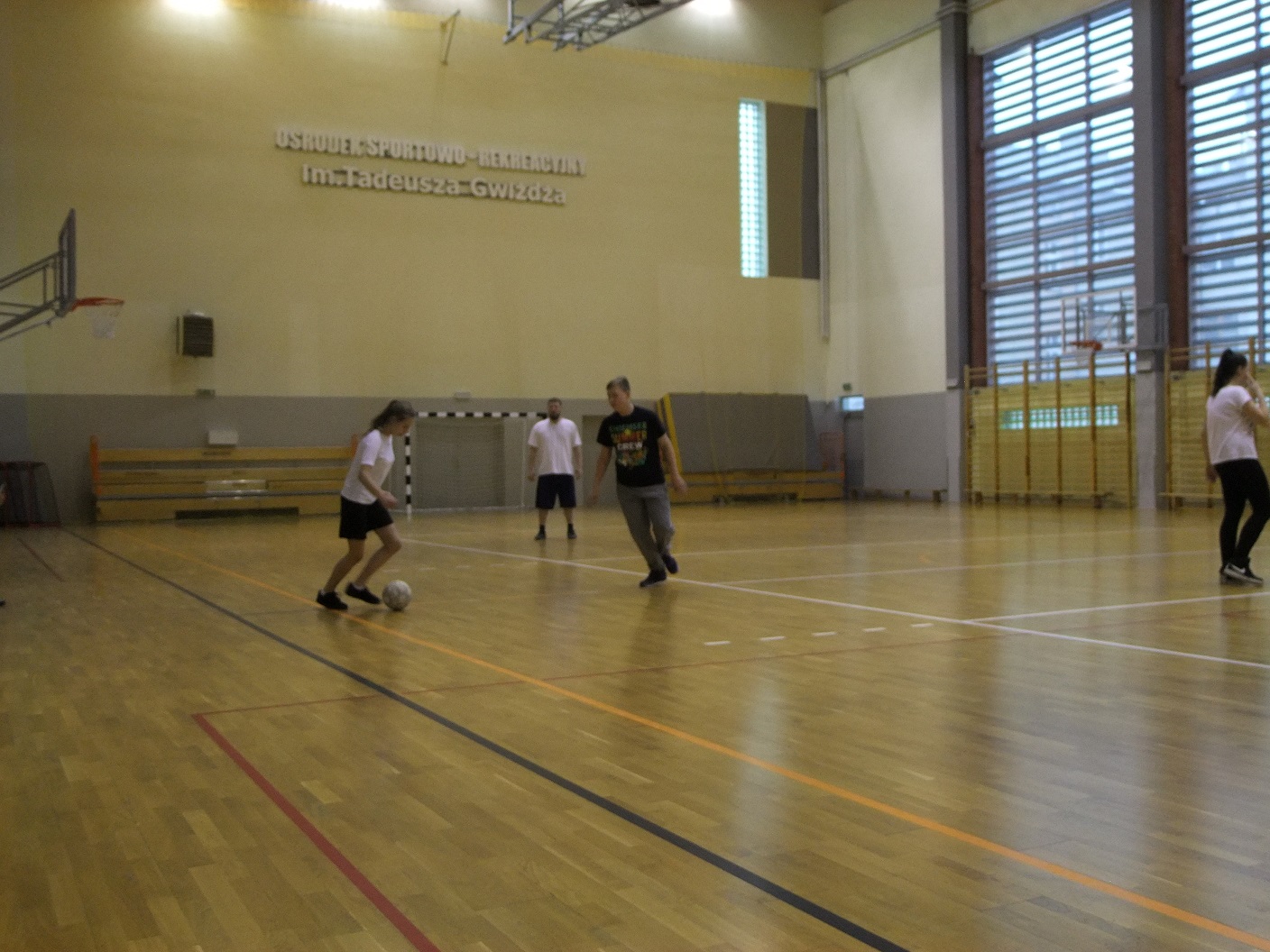 Zdjęcie z zajęć sportowych organizowanych podczas ferii 