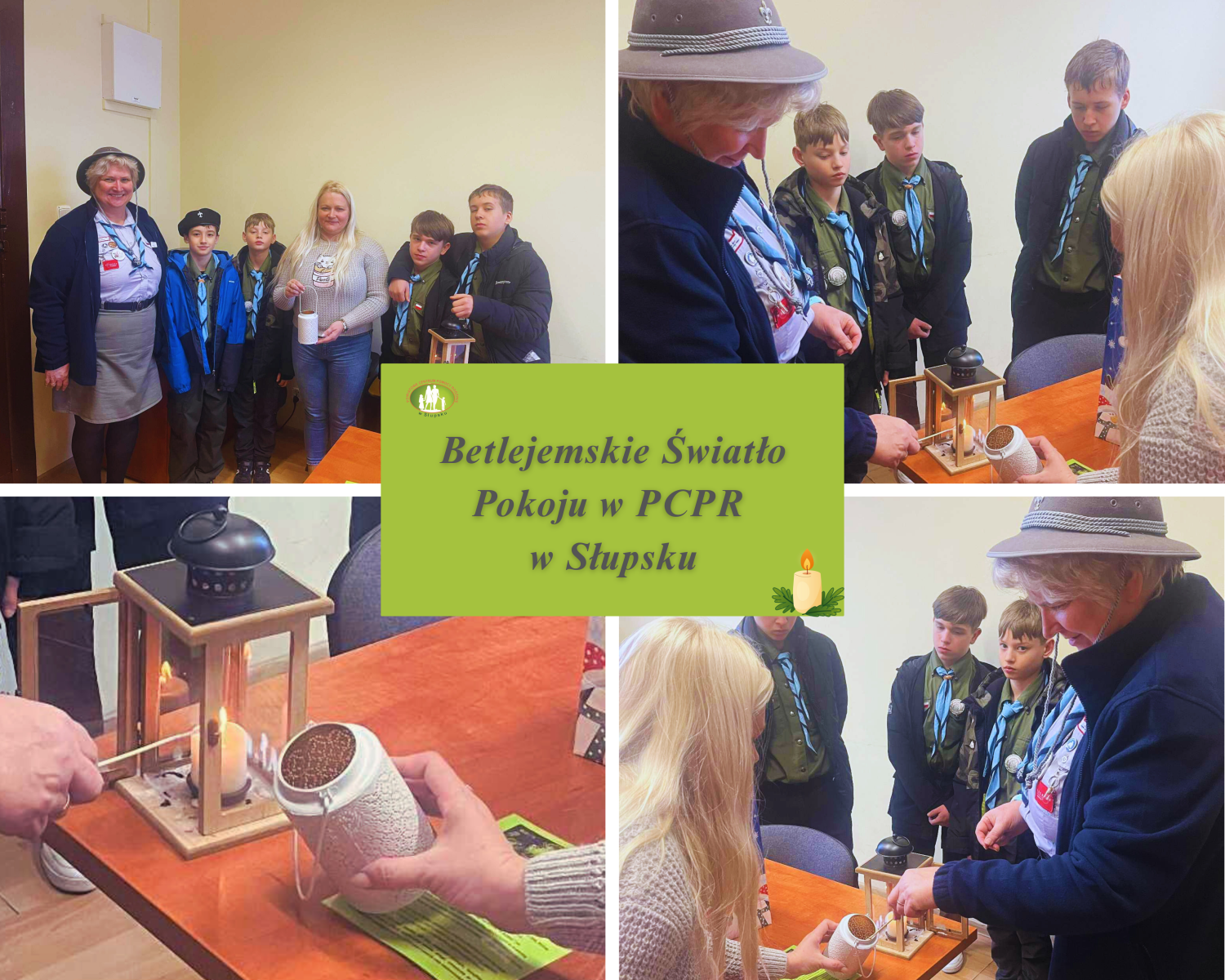 Zdjęcie: Betlejemskie Światło Pokoju w PCPR w Słupsku