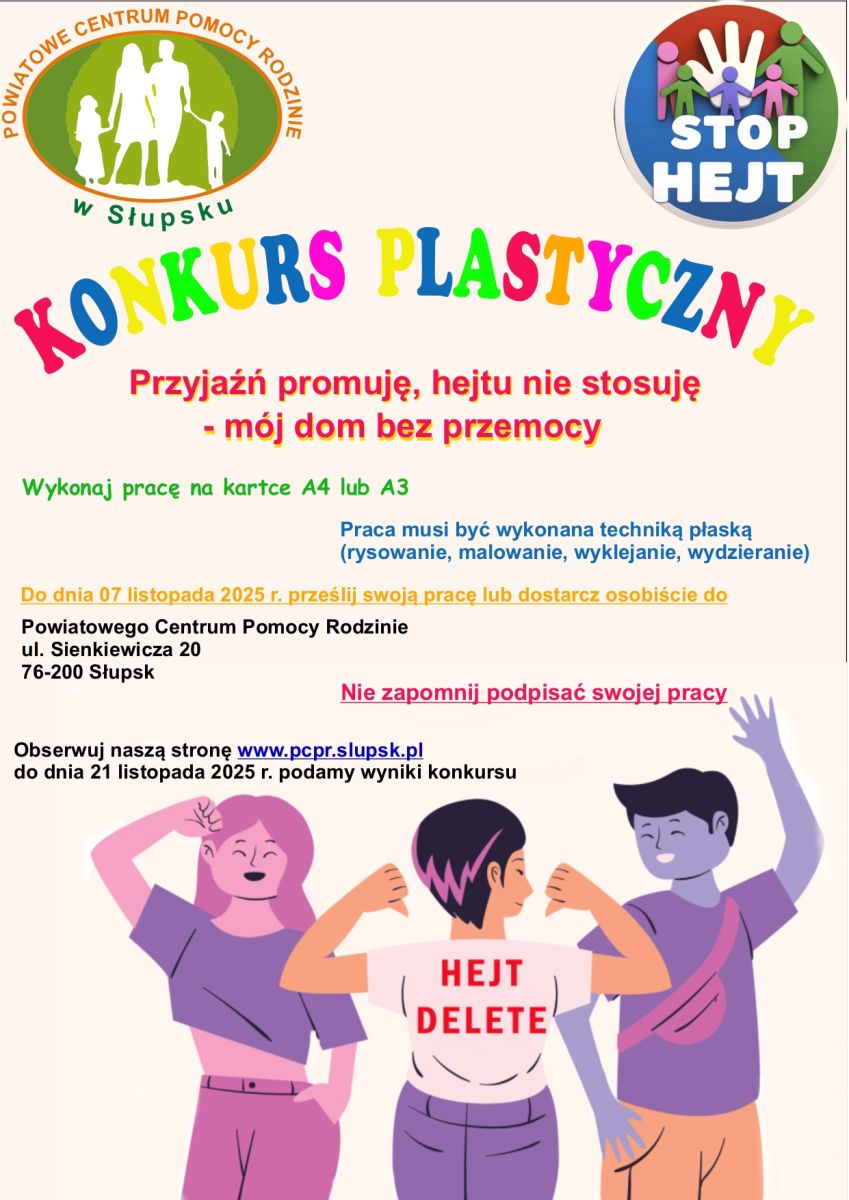Zdjęcie: Konkurs plastyczny dla uczniów szkół podstawowych z powiatu słupskiego !